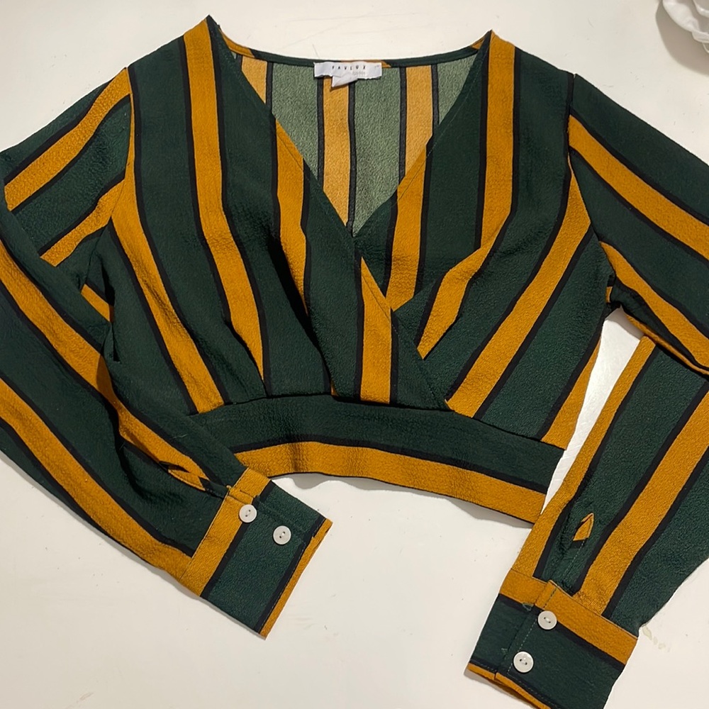 Striped crop top